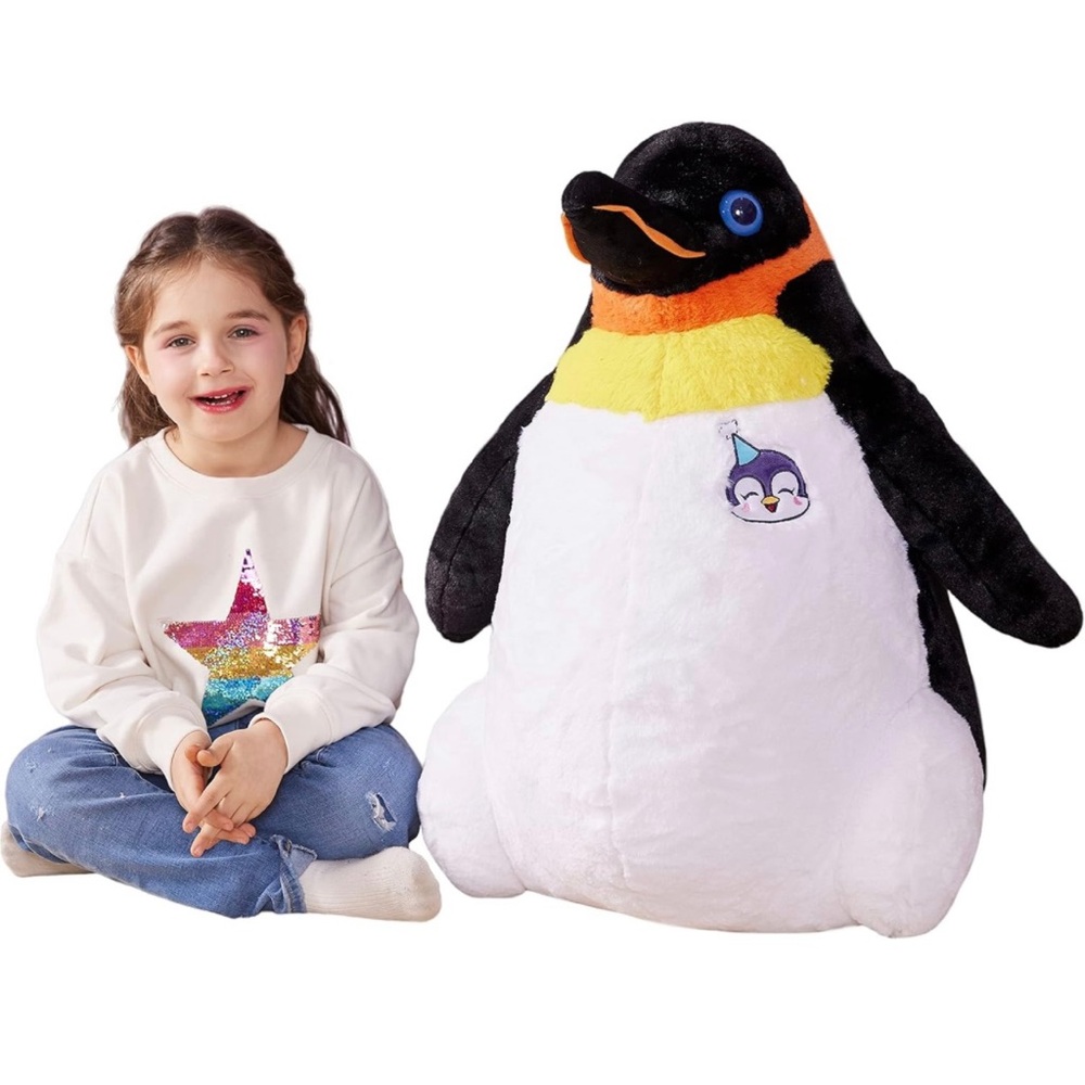 IKASA Large Emperor Penguin Stuffed Animal Plush Toy